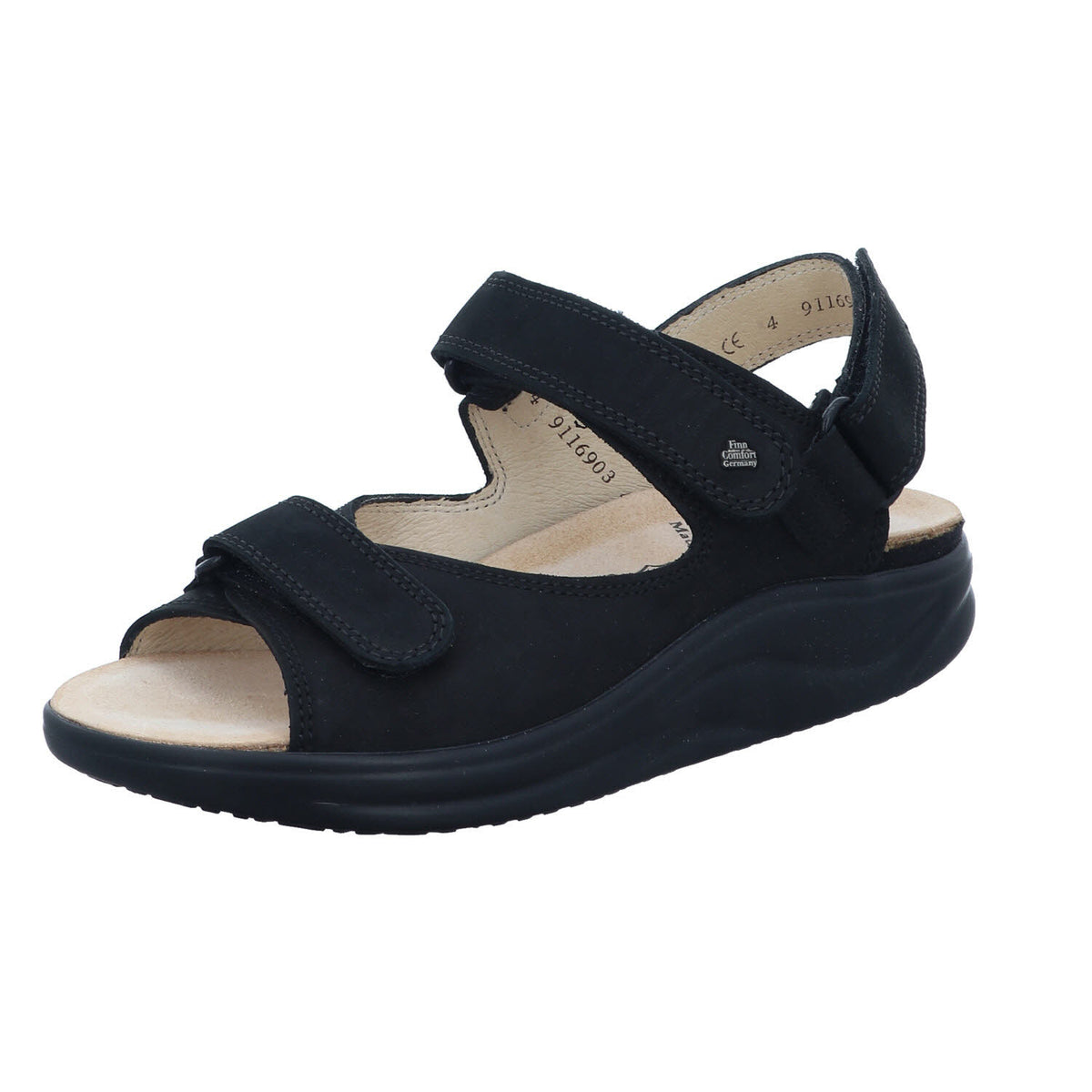 Finn Comfort Sandale 01550 CORINTH in Schwarz