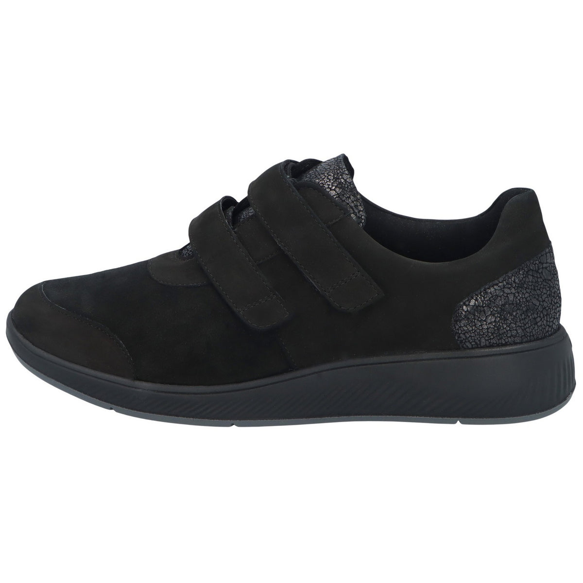 Solidus Slipper 65505 Kalea NUBUK/SUEDE STR/CIGNO schwarz in NUBUK/SUEDE STR/CIGN
