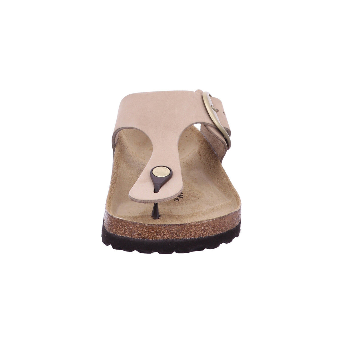 Birkenstock Pantolette 1023966 Gizeh Big Buckle LENB Sandcastle in Beige