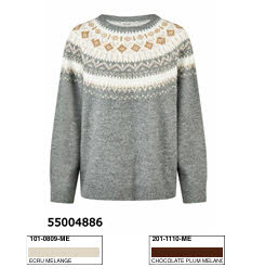 Broadway 55004886 SWEATER - comfort fit in braun