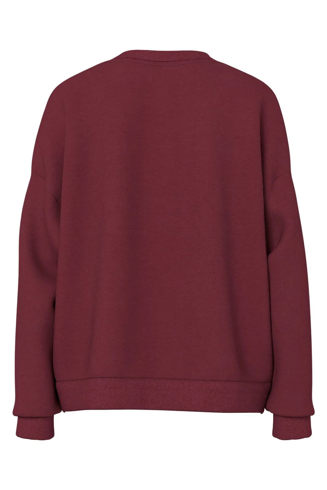 Pieces 17165992 Sweat langsarm in bordeaux