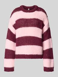 Pieces 17166925 Pullover in bordo-rosa