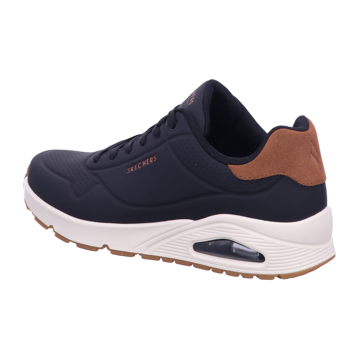 Skechers Schnürschuh 183004 UNO - SUITED ON AIR in Schwarz