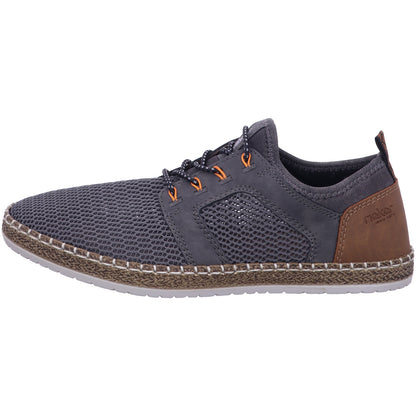 Rieker Schnürschuh B5252  in Grau
