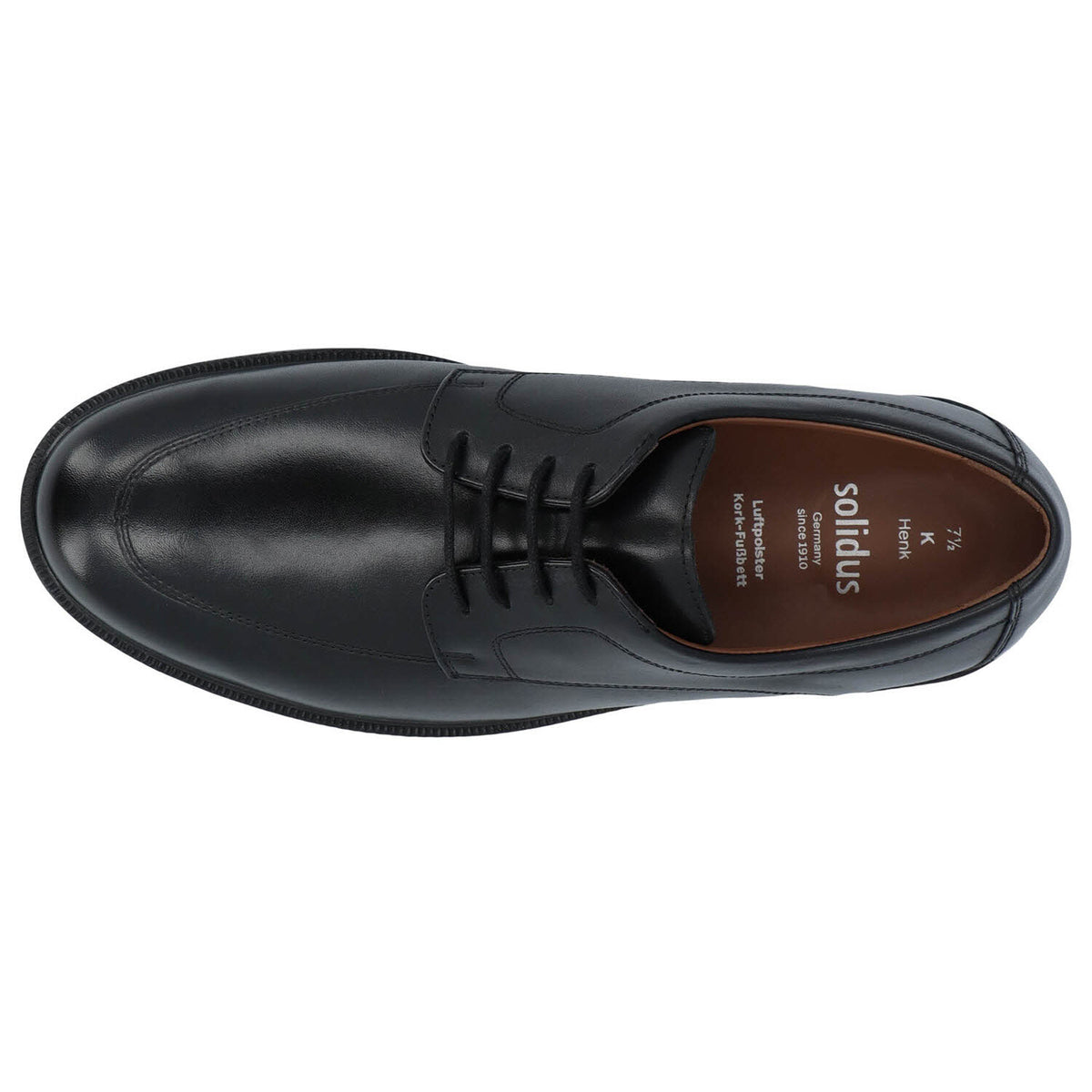 Solidus Schnürschuh 81180 Henk - Weite K in Schwarz