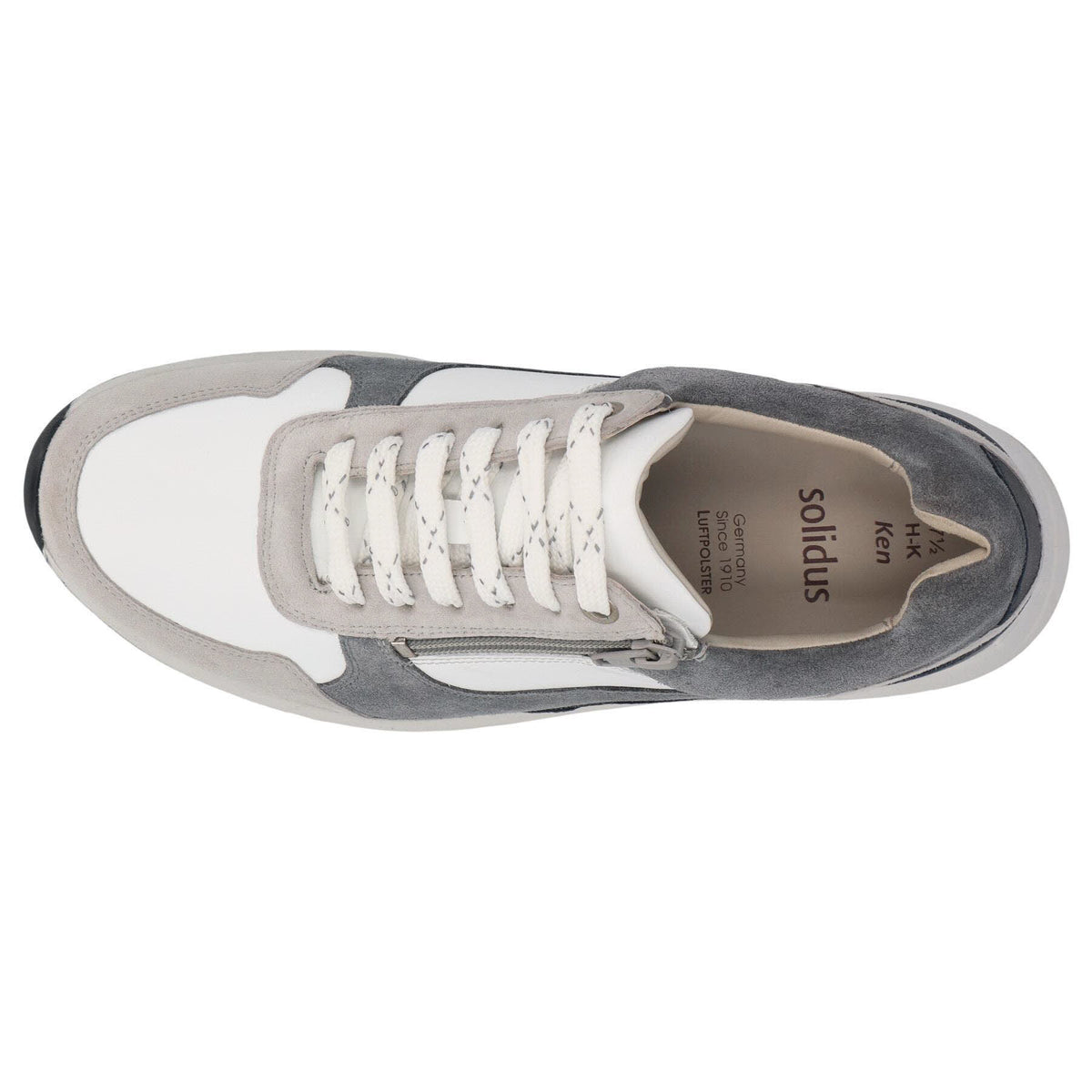 Solidus Schnürschuh 71122 Ken - Weite K in Grau