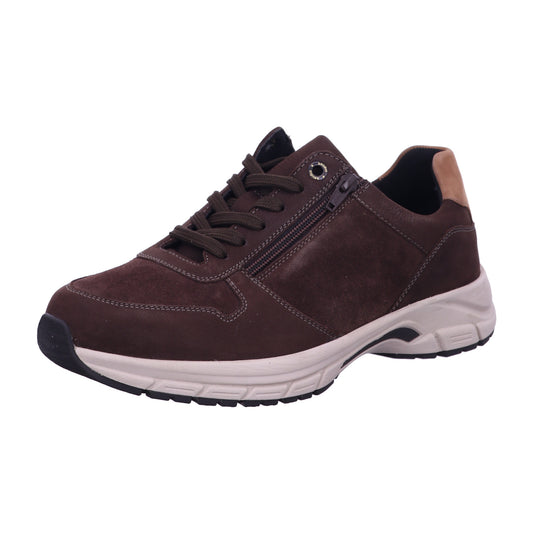 Solidus Schnürschuh 86102 Keanu RANCH/VEL/BINGO darkbrown mult in Braun