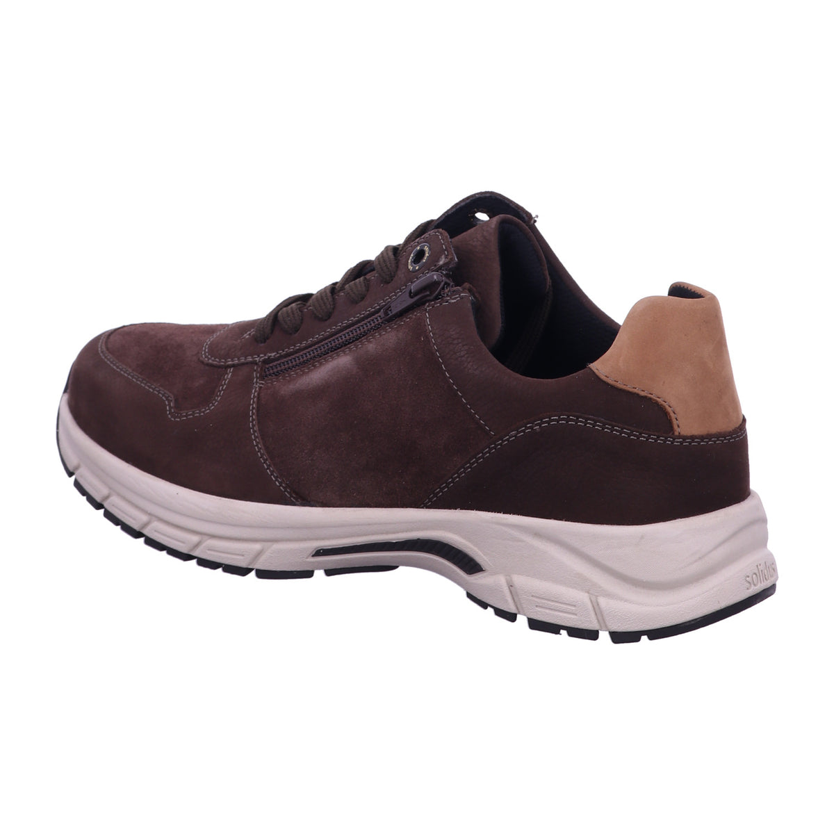 Solidus Schnürschuh 86102 Keanu RANCH/VEL/BINGO darkbrown mult in Braun