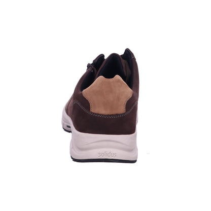 Solidus Schnürschuh 86102 Keanu RANCH/VEL/BINGO darkbrown mult in Braun