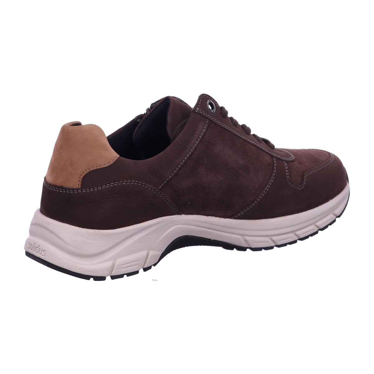 Solidus Schnürschuh 86102 Keanu RANCH/VEL/BINGO darkbrown mult in Braun