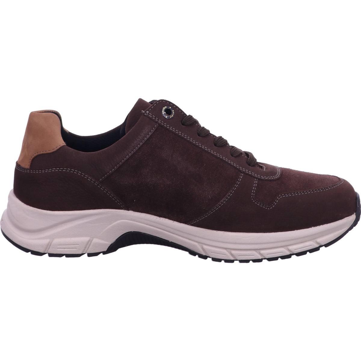 Solidus Schnürschuh 86102 Keanu RANCH/VEL/BINGO darkbrown mult in Braun