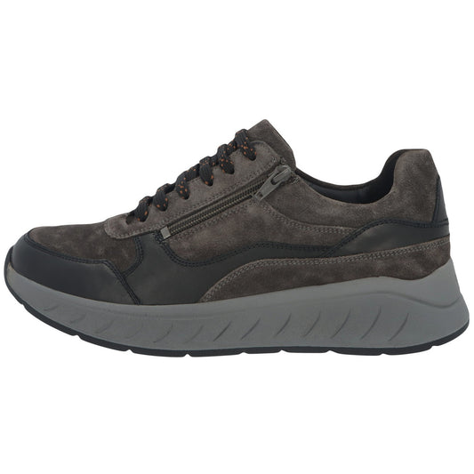 Solidus Schnürschuh 71122 Ken TARTU/FETTVELOUR black/smog in Schwarz