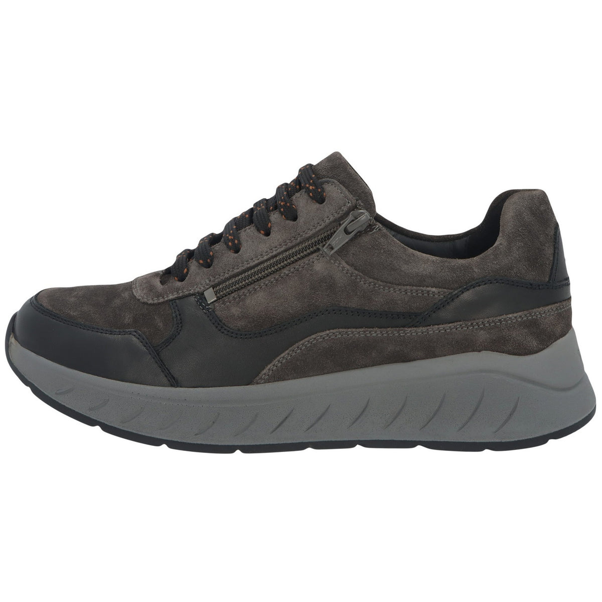 Solidus Schnürschuh 71122 Ken TARTU/FETTVELOUR black/smog in Schwarz