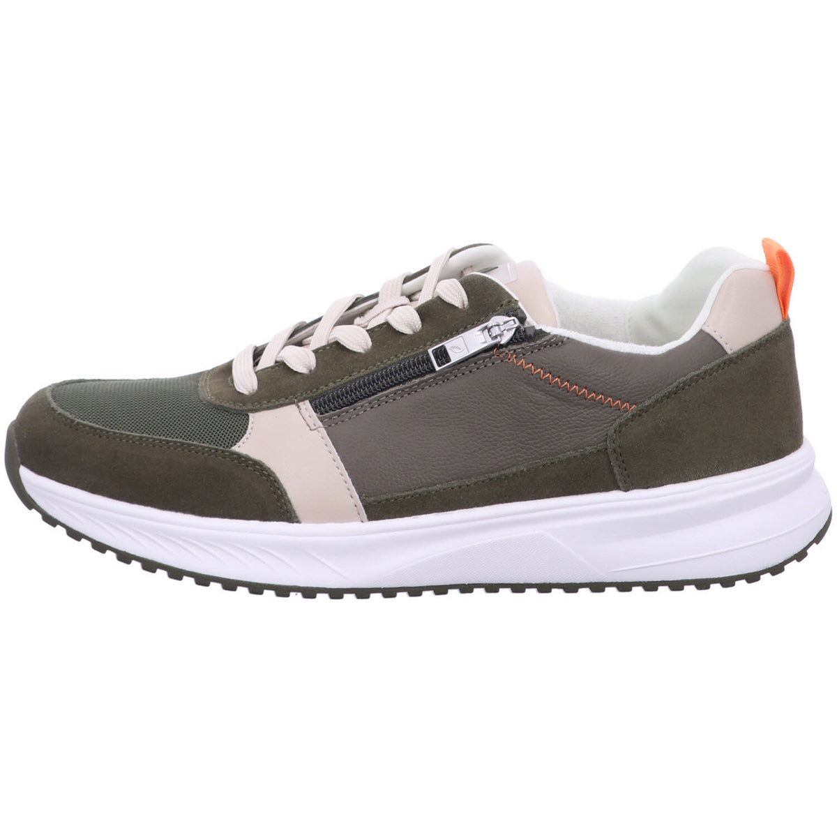 Waldläufer Schnürschuh 784001-101 VELOURS MESH FLAT in Grün