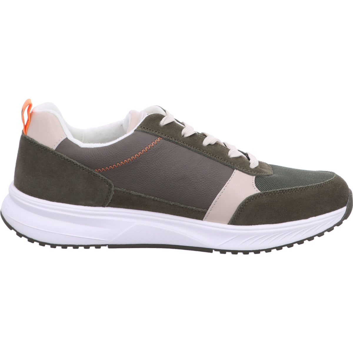 Waldläufer Schnürschuh 784001-101 VELOURS MESH FLAT in Grün