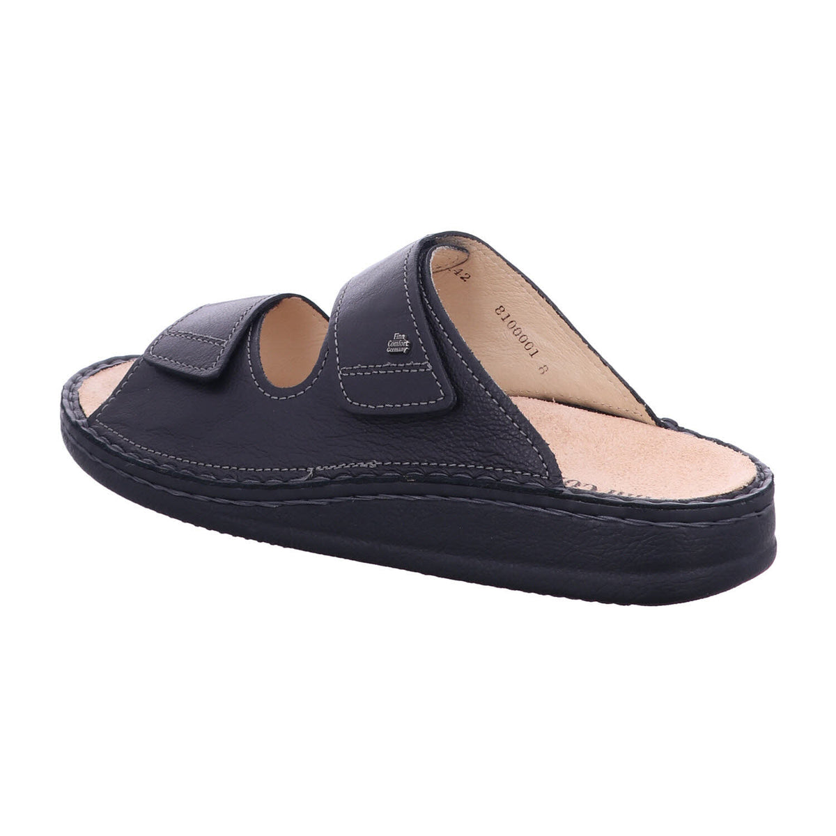 Finn Comfort Pantolette 01505 RIAD in Schwarz