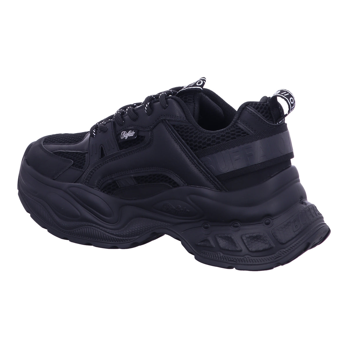 Buffalo Schnürschuh 1636486 YUNO in Schwarz