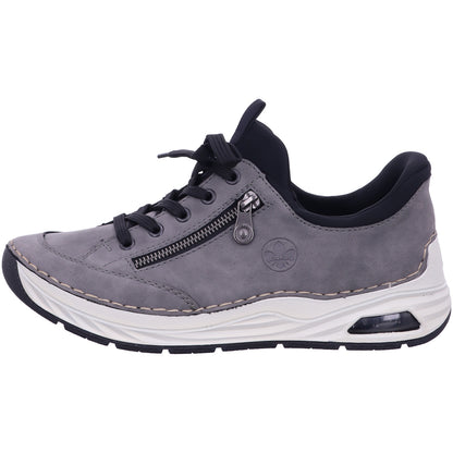 Rieker Schnürschuh 44567  in Grau