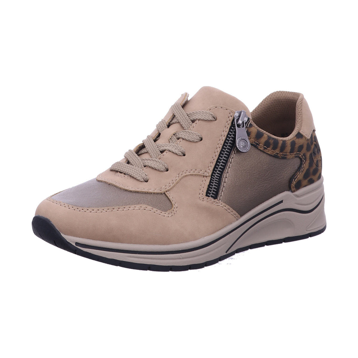 Rieker Schnürschuh N9503  in Beige