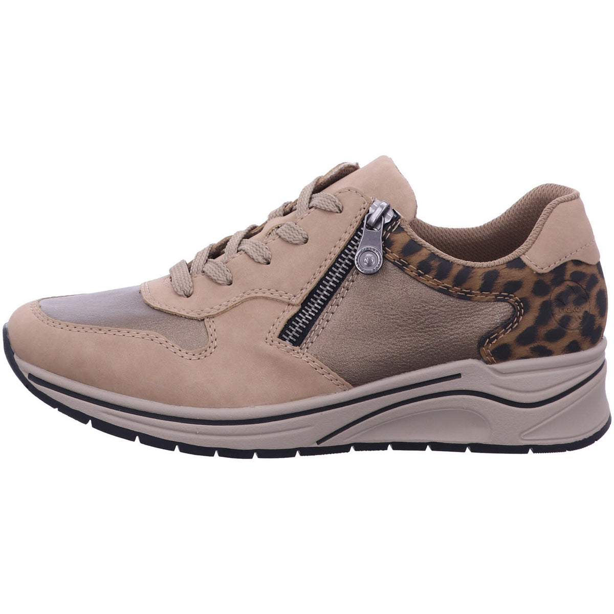 Rieker Schnürschuh N9503  in Beige