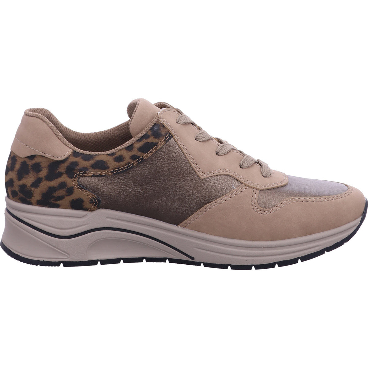 Rieker Schnürschuh N9503  in Beige