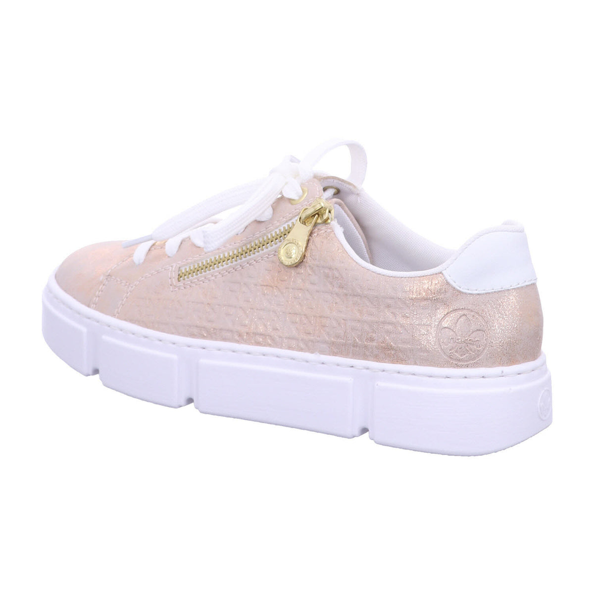 Rieker Schnürschuh N5917  in Beige