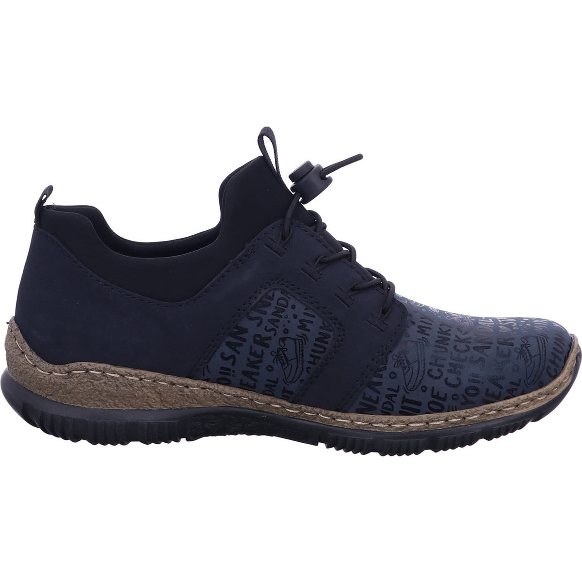 Rieker Schnürschuh N3295  in Blau