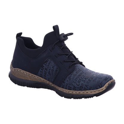 Rieker Schnürschuh N3295  in Blau