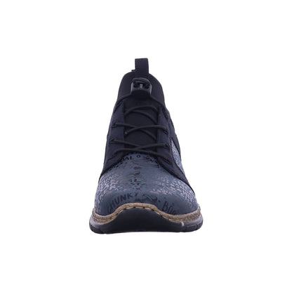 Rieker Schnürschuh N3295  in Blau