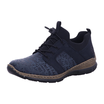 Rieker Schnürschuh N3295  in Blau