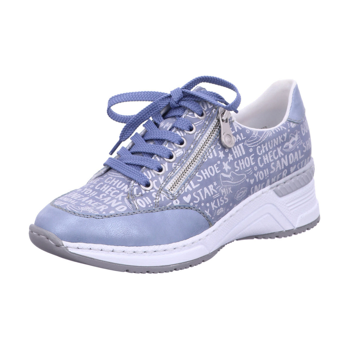Rieker Schnürschuh N4316  in Blau