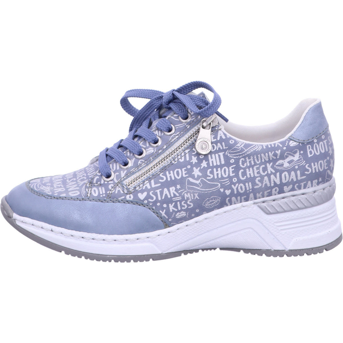 Rieker Schnürschuh N4316  in Blau