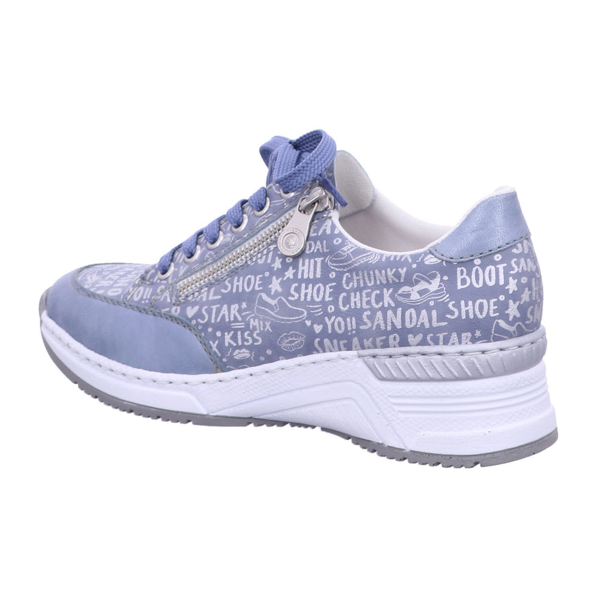 Rieker Schnürschuh N4316  in Blau