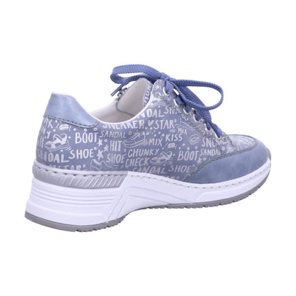 Rieker Schnürschuh N4316  in Blau