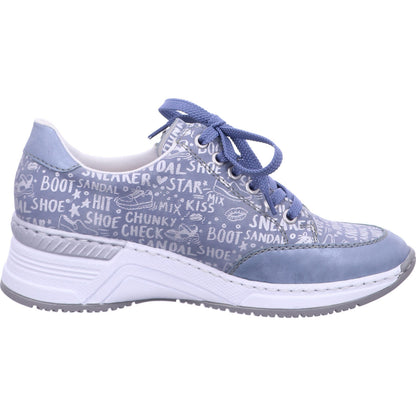 Rieker Schnürschuh N4316  in Blau