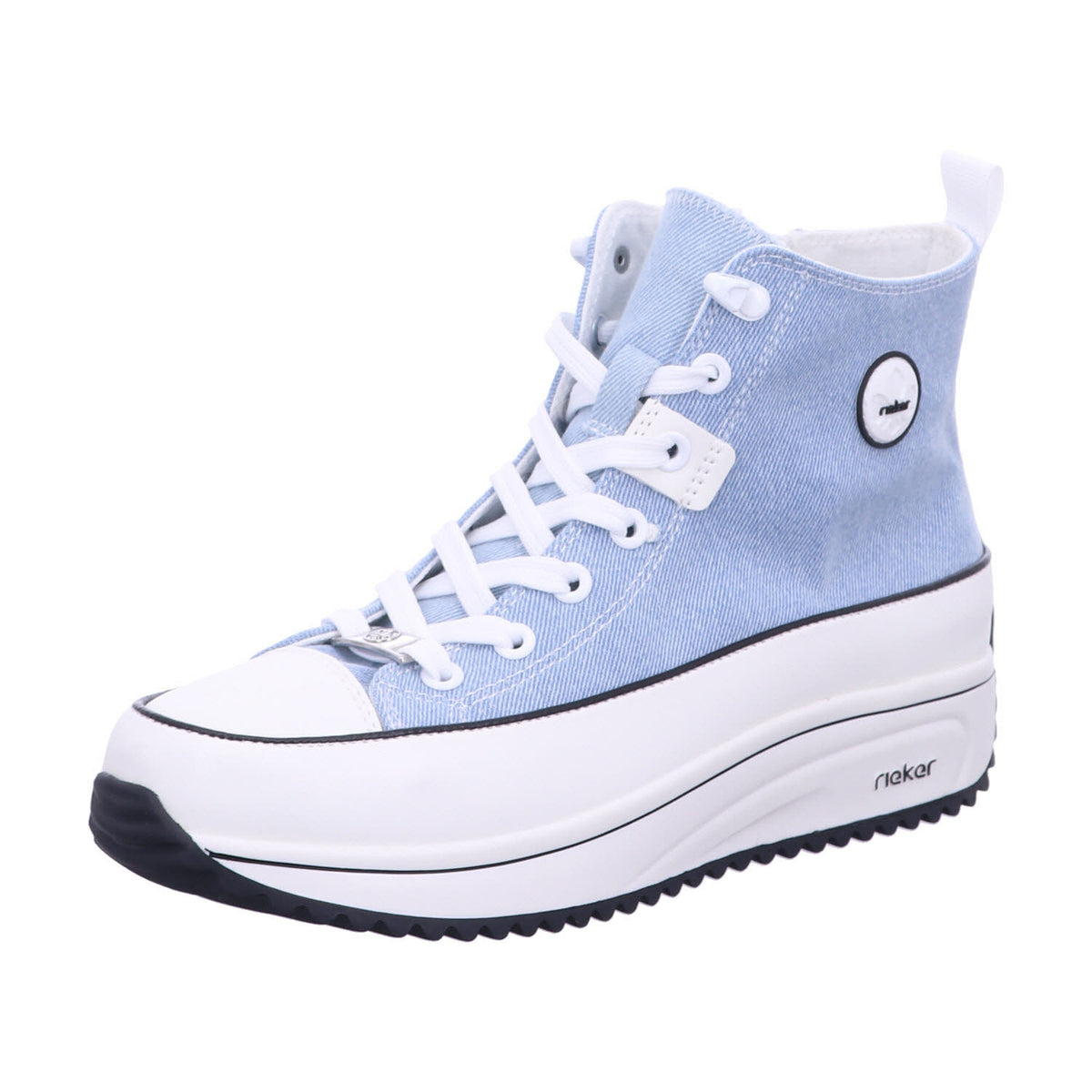 Rieker Schnürschuh 90010  in Blau