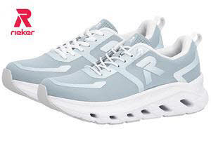 Rieker Schnürschuh W3504  in Grau