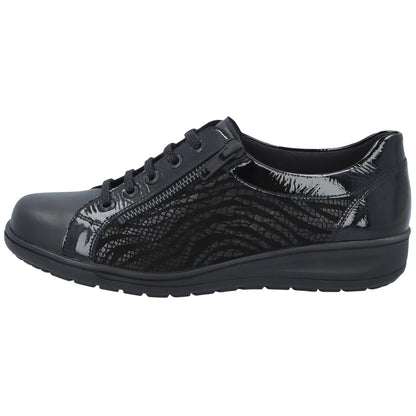 Solidus Schnürschuh 29001 Kate - Weite K in Schwarz