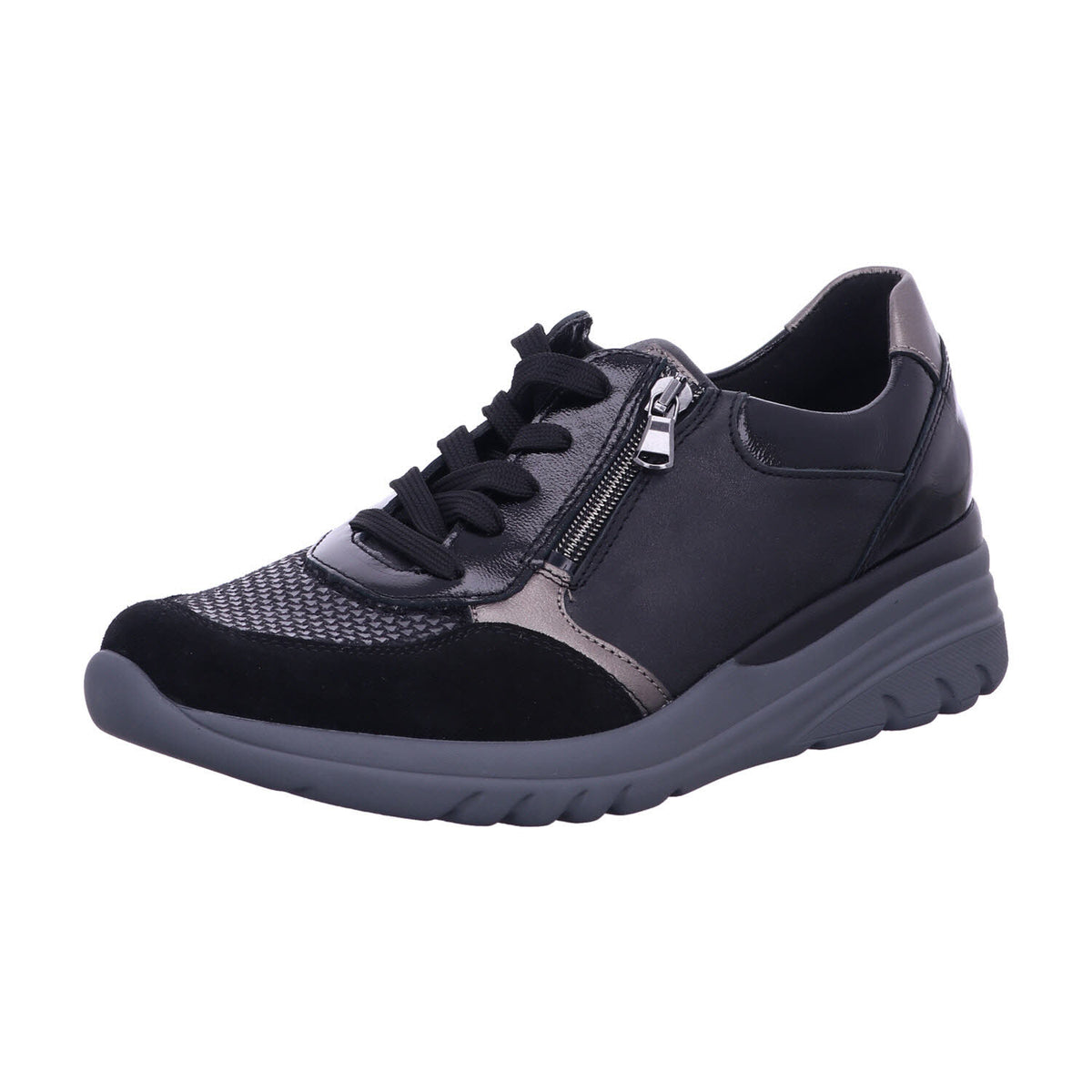Waldläufer Schnürschuh 927H02 701 H-Carla in Schwarz