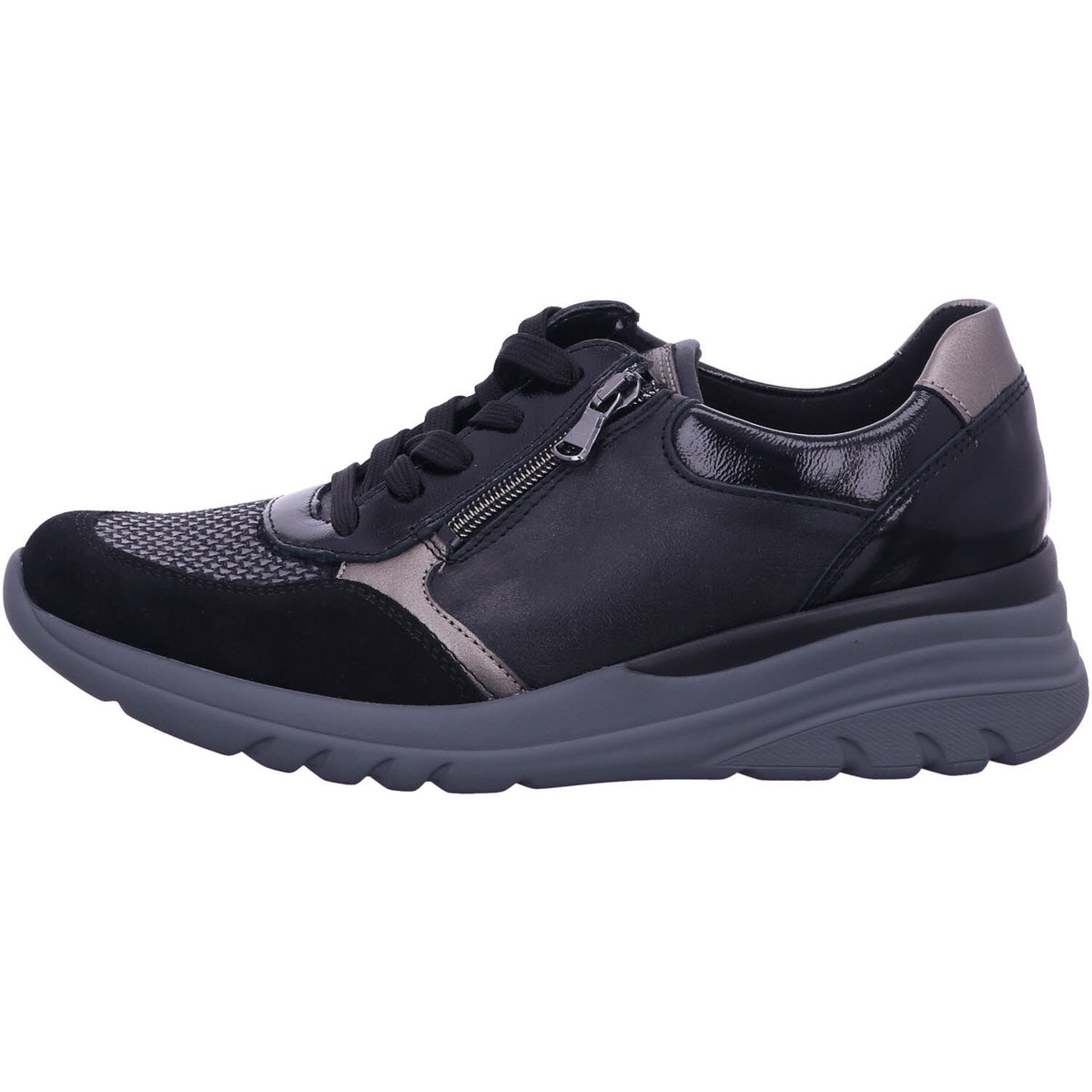 Waldläufer Schnürschuh 927H02 701 H-Carla in Schwarz