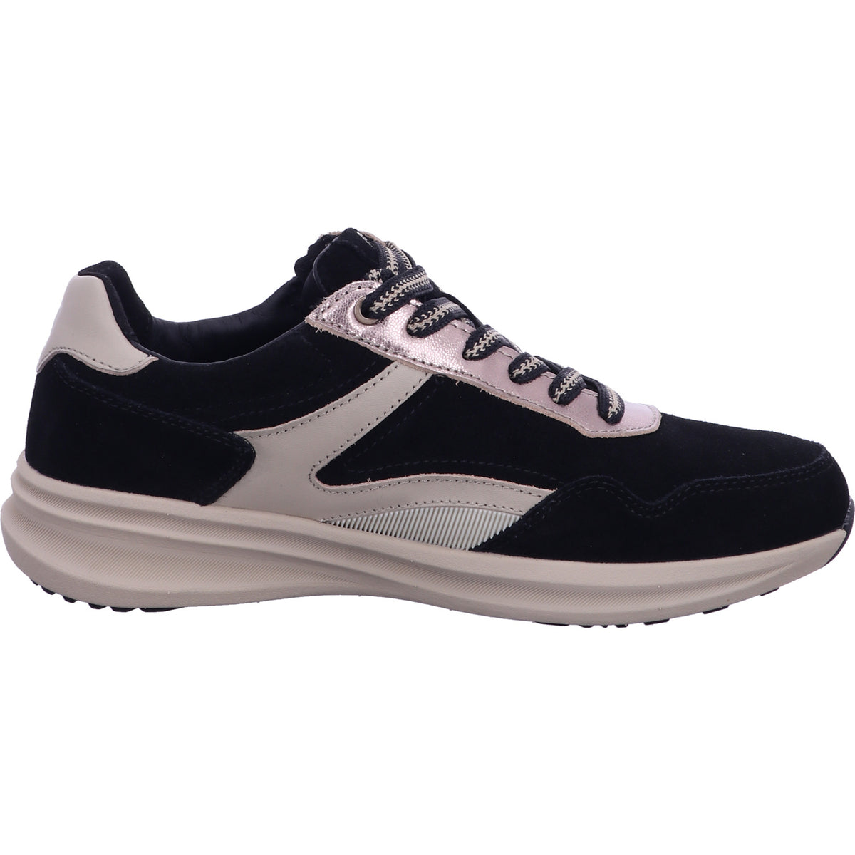 Waldläufer Schnürschuh 505001  in Schwarz