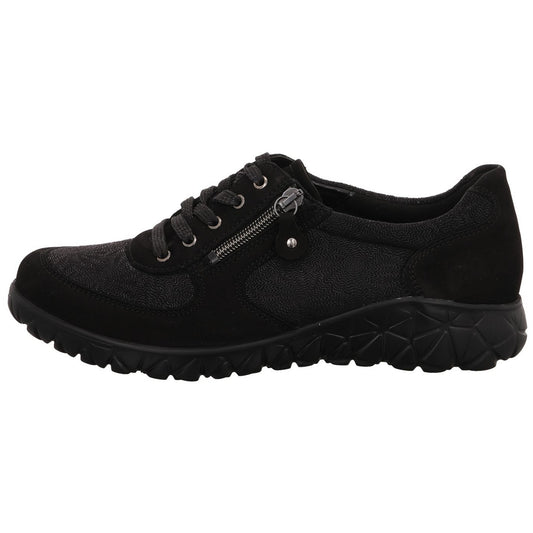 Waldläufer Schnürschuh H89001 Havy Soft in Schwarz