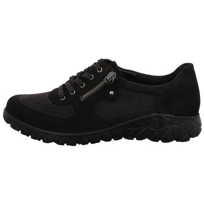 Waldläufer Schnürschuh H89001 Havy Soft in Schwarz