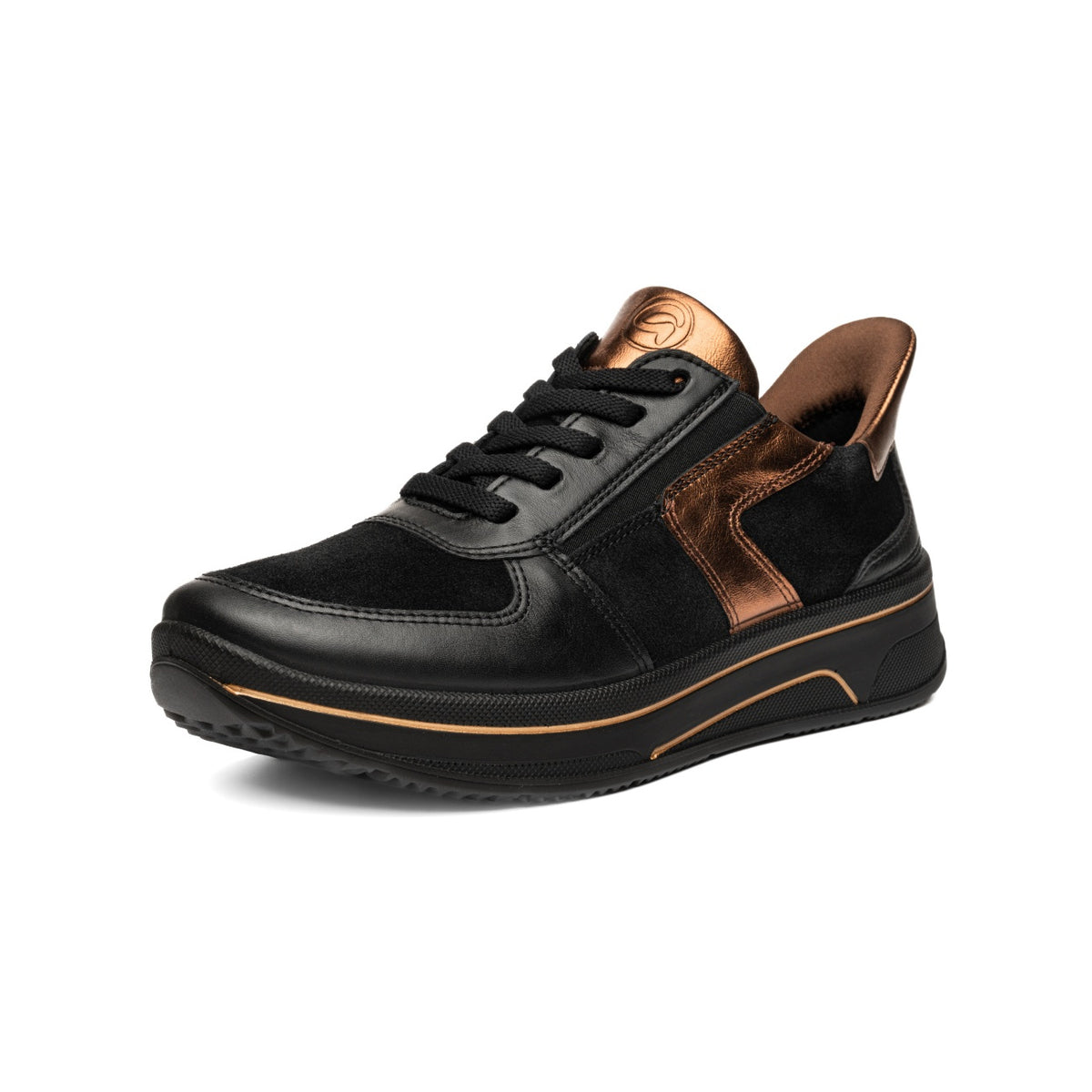 ARA Schnürschuh 12-27557-01 SAPPORO in Schwarz