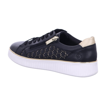 Remonte Schnürschuh D2E03  in Schwarz