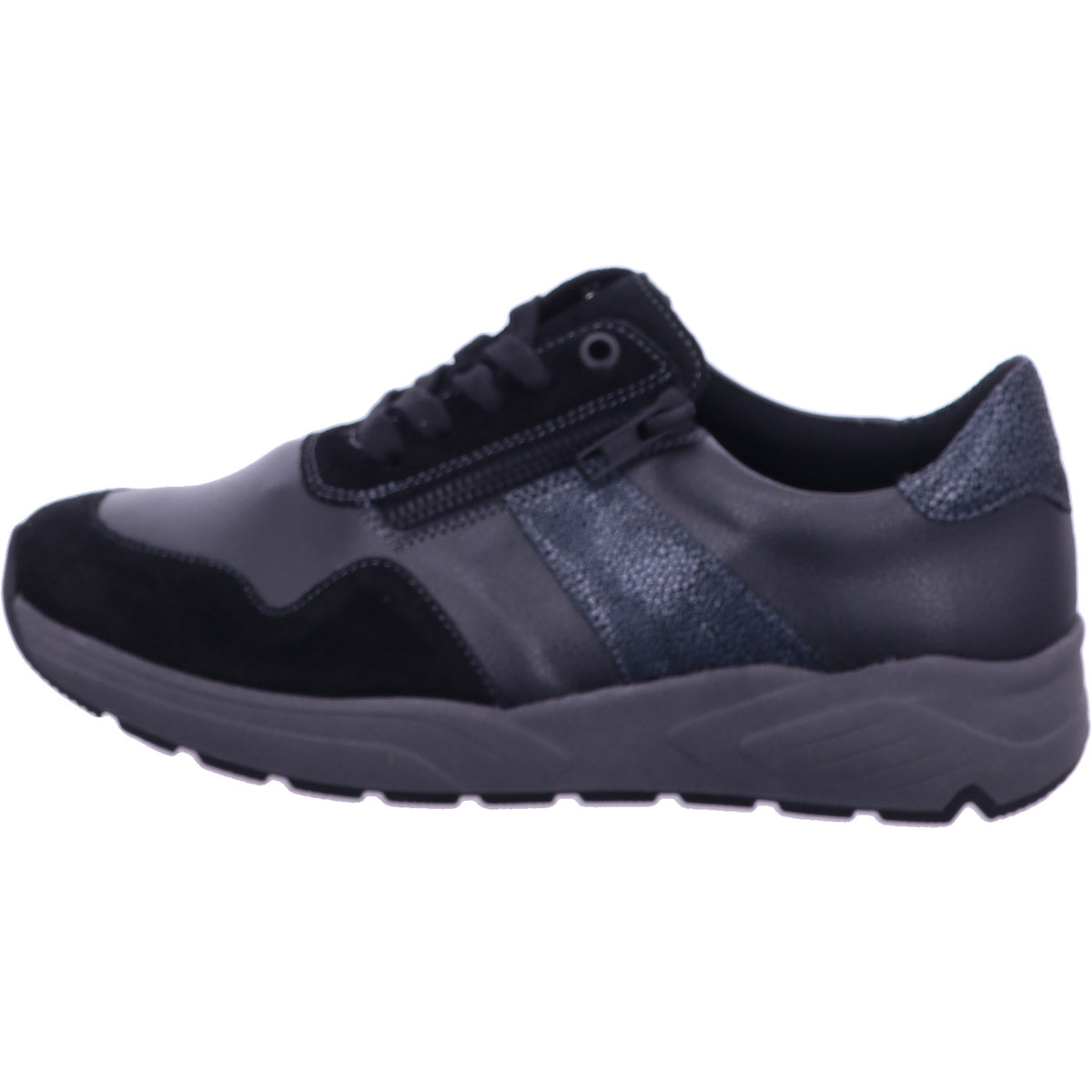 Solidus Schnürschuh 66501 Kea VEL/MILUNA ST/PAN offblack mul in Grau