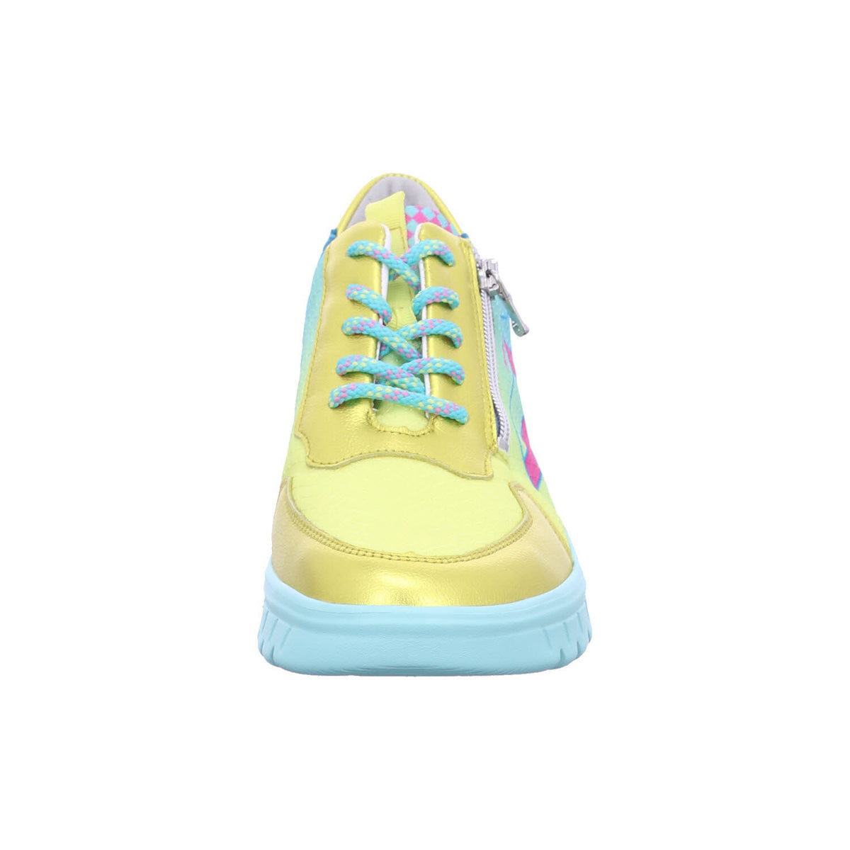 Waldläufer Schnürschuh 913005-302 CHICAGO JUMP VELOUR-HYDRO in Gelb