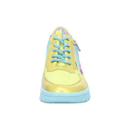 Waldläufer Schnürschuh 913005-302 CHICAGO JUMP VELOUR-HYDRO in Gelb