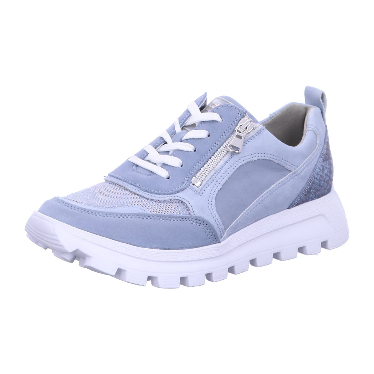 Waldläufer Schnürschuh 993H01-606 DENVER BRONX LIGHTSTRETCH in Blau