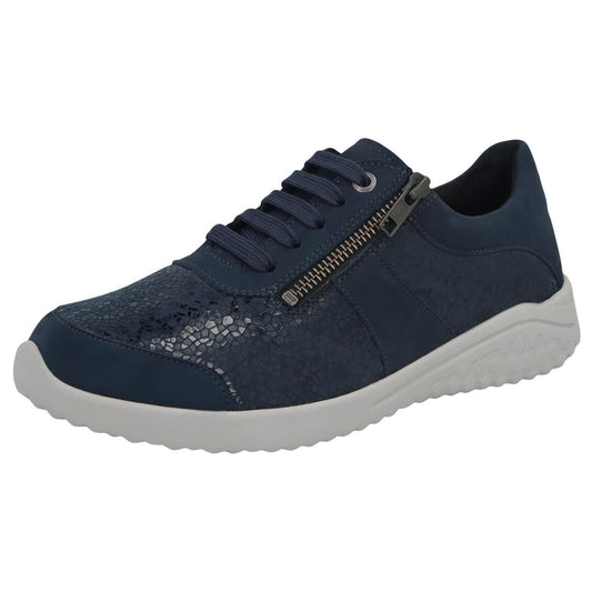 Solidus Schnürschuh 60508 Kyle - Weite K in Blau